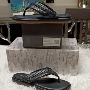 Kelsi Dagger Brooklyn Puffy Braid Black Sandals Women's Sz 7.5 M 🆕